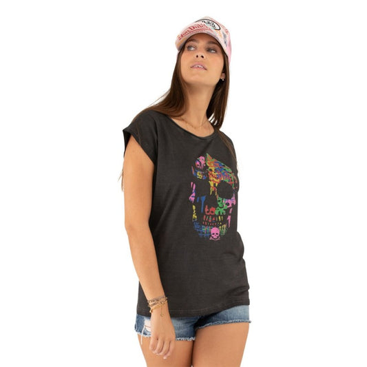 VON DUTCH T shirt Skull print